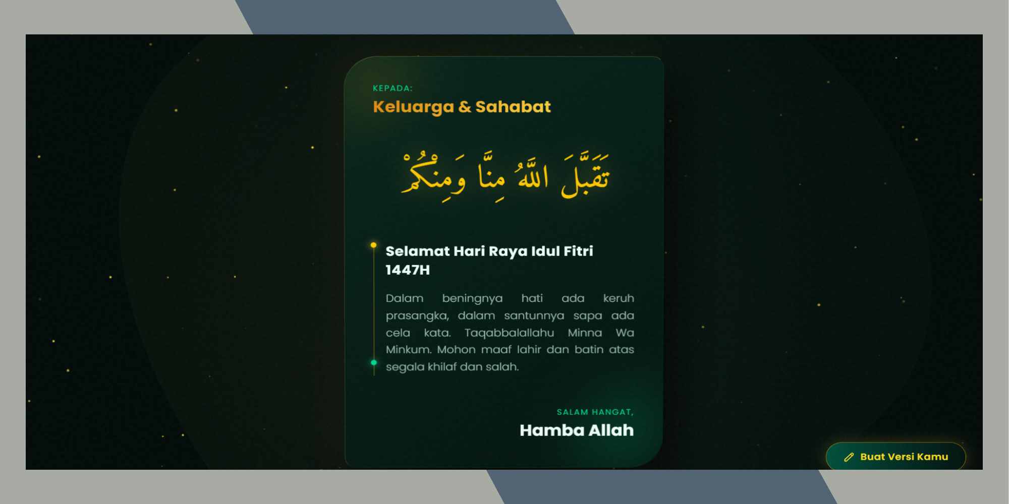 Kartu Ucapan Lebaran